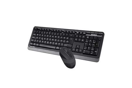 A4 TECH FG1010 Kablosuz F Trk Optic Mouse Siyah/Gri Multimedya Klavye - Mouse Set