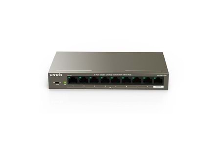 TENDA 8port 102w FULL PoE TEG1109P-8-102W GIGABIT Yönetilemez Switch Masaüstü