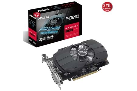 ASUS RX550 2GB PH-550-2G GDDR5 64bit HDMI DVI PCIe 16X v3.0