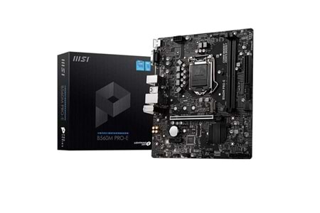 MSI B560M PRO-E DDR4 M2 PCIe NVME HDMI PCIe 16X v4.0 1200p v2 mATX