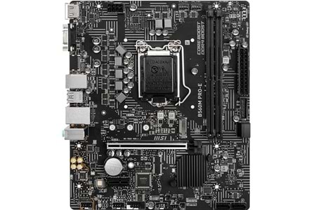 MSI B560M PRO-E DDR4 M2 PCIe NVME HDMI PCIe 16X v4.0 1200p v2 mATX