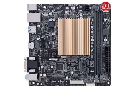 ASUS PRIME J4005I-C DDR4 M2 PCIe NVME HDMI mITX Dahili İşlemci