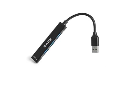 DARK Connect Master X4 DK-AC-USB310 4port USB 3.0 Siyah USB Çoklayıcı Hub