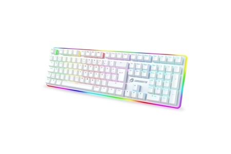 GameBooster G918 USB Q Trk RGB Mekanik Beyaz Gaming Klavye GB-G918R-WH