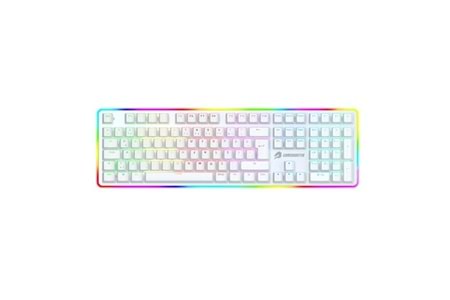 GameBooster G918 USB Q Trk RGB Mekanik Beyaz Gaming Klavye GB-G918R-WH