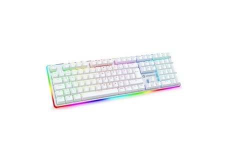 GameBooster G918 USB Q Trk RGB Mekanik Beyaz Gaming Klavye GB-G918R-WH