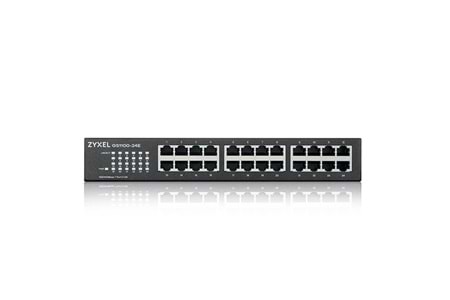 ZyXEL 24port GS1100-24E v3 GIGABIT Yönetilemez Switch Masaüstü