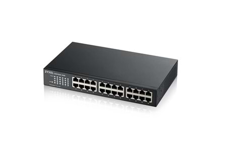 ZyXEL 24port GS1100-24E v3 GIGABIT Yönetilemez Switch Masaüstü