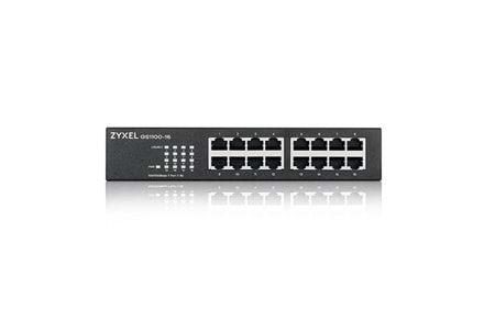 ZyXEL 16port GS1100-16 v3 GIGABIT Yönetilemez Switch Masaüstü