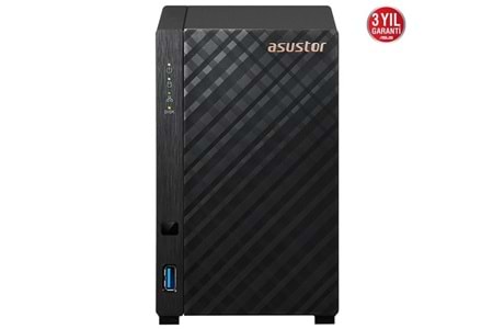 ASUSTOR AS1102T REALTEK QC 1 GB RAM- 2-diskli Nas Server (Disksiz)