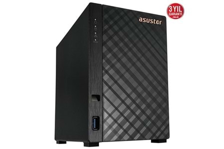 ASUSTOR AS1102T REALTEK QC 1 GB RAM- 2-diskli Nas Server (Disksiz)