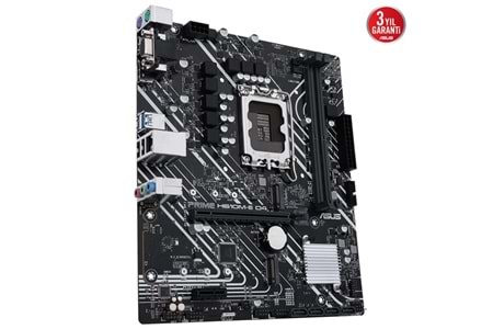 ASUS PRIME H610M-E/CSM D4 DDR4 M2 PCIe NVME HDMI DP PCIe 16X v4.0 1700p mATX Kurumsal Anakart