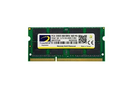 TWINMOS 8GB DDR3 1600 MHz CL11 NOTEBOOK RAM MDD3L8GB1600N 1.35volt (Low Voltage)