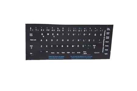 ADDISON 300161 Türkçe Q Siyah Klavye Stiker