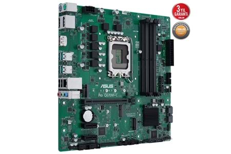 ASUS PRO Q670M-C CSM DDR5 HDMI DP PCIe 16X v5.0 1700p mATX Kurumsal Anakart