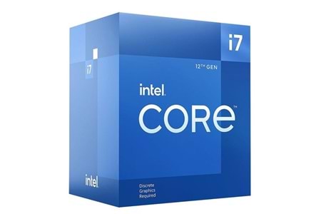 INTEL CORE i7 12700KF 37MB 12çekirdekli VGA YOK 1700p 125w Kutulu+Fansız