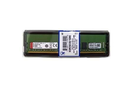 KINGSTON DDR4 ECC UDIMM 16GB 2666Mhz KSM26ED8/16HD 2Rx8 Sunucu Ram