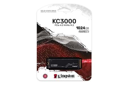 KINGSTON 1TB KC3000 SKC3000S/1024G 7000- 6000MB/s M2 PCIe NVMe Gen4 Disk