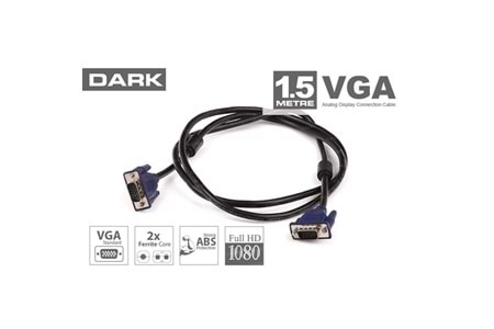 DARK DK-CB-VGA150 1.5metre VGA Görüntü Kablosu