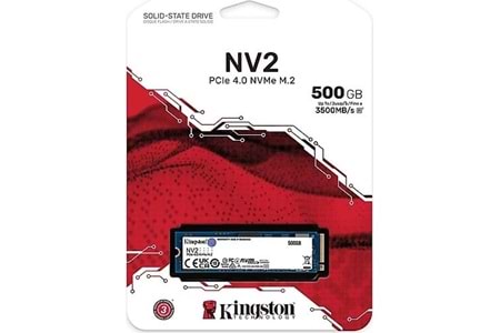 KINGSTON 500GB NV2 SNV2S/500G 3500- 2100MB/s M2 PCIe NVMe Gen3 Disk