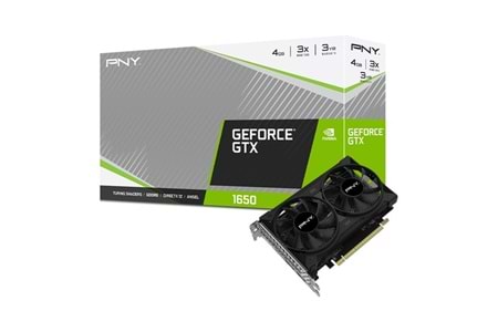 PNY GTX1650 4GB VCG16504D6DFPPB GDDR6 128bit HDMI DP PCIe 16X v3.0