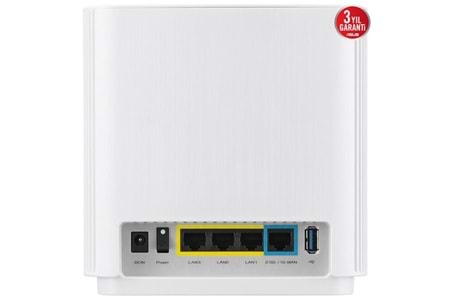 ASUS ZENWIFI XT9-W AX7800 WIFI-6 GAMING Mesh Router 2-li Paket beyaz