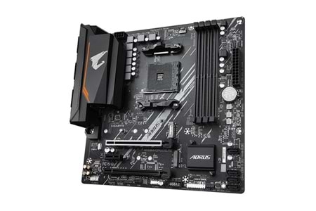 GIGABYTE B550M AORUS ELITE DDR4 HDMI DVI PCIe 16X v4.0 AM4 ATX