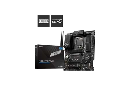 MSI PRO Z790-P WIFI DDR5 M2 PCIe NVME HDMI PCIe 16X v5.0 1700p ATX