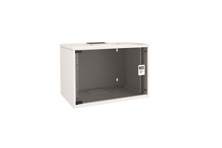 AGER 9U 510x400mm Duvar Tipi Beyaz Kabinet Demonte SOHO AG-SH09U5140B1-CBAA-B-D1