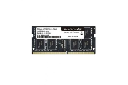 TEAM 16GB DDR4 3200MHZ CL22 NOTEBOOK RAM ELITE TED416G3200C22-S01