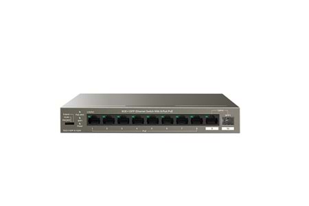 TENDA 8port 102w FULL PoE TEG1110PF-8-102W GIGABIT 1X SFP Yönetilemez Switch