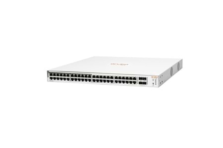 ARUBA 48port 370w 24port PoE Instant On 1830-48G JL815A GIGABIT 4X SFP Yönetilebilir Switch RackMount