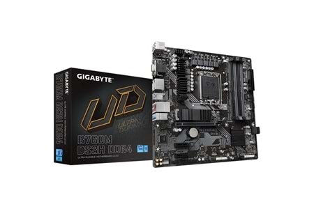GIGABYTE B760M DS3H DDR4 HDMI TYPE-C DP PCIe 16X v4.0 1700p mATX