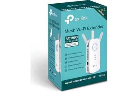 TP-LINK RE550 AC1900 Dual Band Mesafe Genişletici
