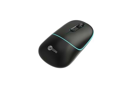 LENOVO LECOO WS210 Kablosuz + Bluetooth Sessiz Şarjlı 1600dpi Optic Siyah Mouse