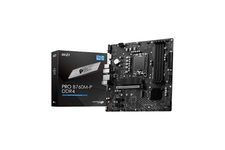 MSI PRO B760M-P DDR4 HDMI DP PCIe 16X v4.0 1700p mATX