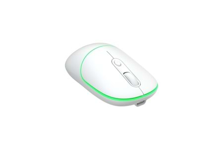 LENOVO LECOO WS210 Kablosuz + Bluetooth Sessiz Şarjlı 1600dpi Optic Beyaz Mouse