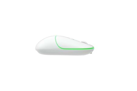 LENOVO LECOO WS210 Kablosuz + Bluetooth Sessiz Şarjlı 1600dpi Optic Beyaz Mouse