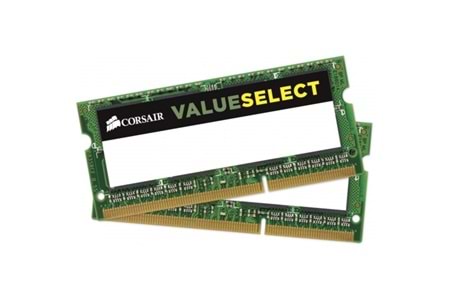 CORSAIR 16GB (2X 8GB) DDR3 1600MHZ NOTEBOOK RAM VALUE CMSO16GX3M2C1600C11 1.35v