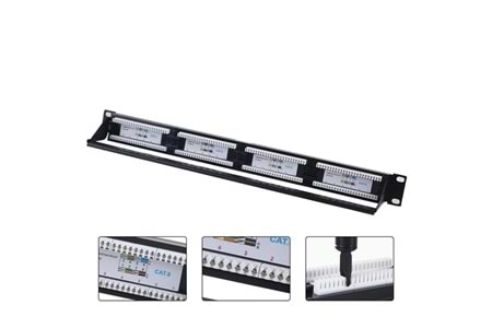 CODEGEN 1U 24port Cat6 Utp Patch Panel COD624
