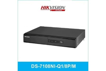 HIKVISION 8kanal 8mp DS-7108NI-Q1/8P/M 1-diskli H265+ NVR Kayıt Cihazı