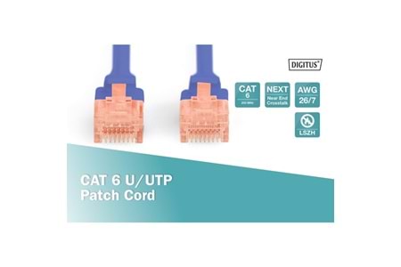 DIGITUS 10m CAT6 Utp DK-1617-100/B Mavi Patch Kablo