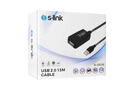 S-LINK 15metre SL-UE135 USB Uzatma Kablosu