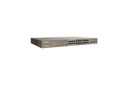 TENDA 24port 410W FULL PoE TEG1126P-24-410W GIGABIT 2X SFP Yönetilemez Switch