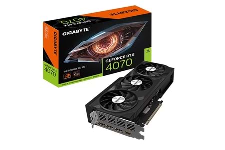 GIGABYTE RTX4070 12GB WINDFORCE OC GV-N4070WF3OC-12GD GDDR6X 192bit HDMI DP PCIe 16X v4.0