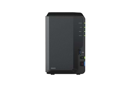 SYNOLOGY DS223 REALTEK QC 2 GB RAM- 2-diskli Nas Server (Disksiz)