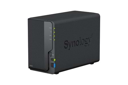 SYNOLOGY DS223 REALTEK QC 2 GB RAM- 2-diskli Nas Server (Disksiz)