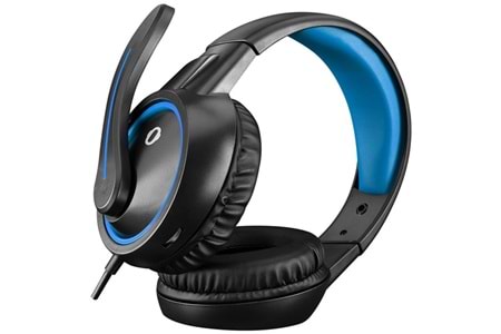 SNOPY ERGO 3.5mm Siyah/Mavi Gaming Mikrofonlu Kulaklık SN-GX1