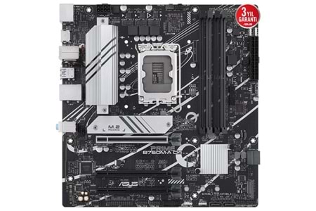 ASUS PRIME B760M-A DDR4 HDMI DP PCIe 16X v4.0 1700p mATX