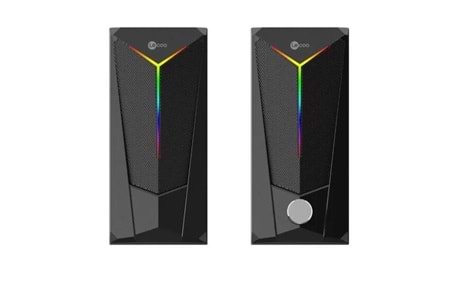 LENOVO LECOO DS104 1+1 Siyah 6w RMS Hoparlör RGB Ledli